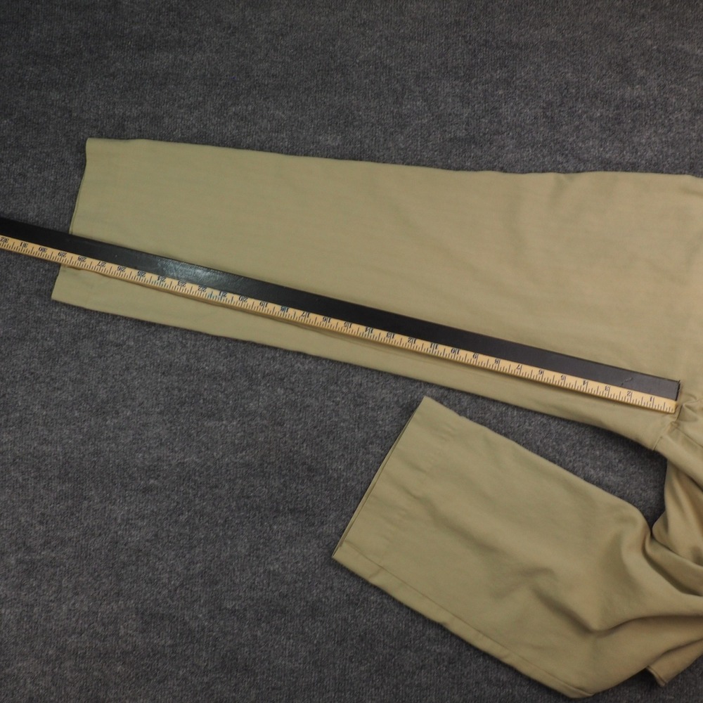 Tommy Bahama Pants Mens 34x34 Pleated Tan Solid Silk Cotton Island Coastal 3477 - Picture 3 of 11
